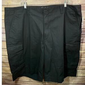 Nautica Stretch Shorts – Men’s 48W, Black Cotton Blend, Made in Bangladesh